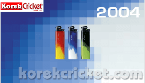Sejarah korek api gas merek Cricket 2004