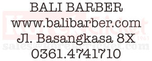 Logo Customer korek cricket Bali Barber