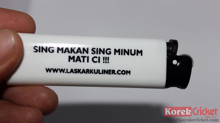  Korek  Api Gas Merek Cricket  Sablon  Logo Laskar Kuliner 